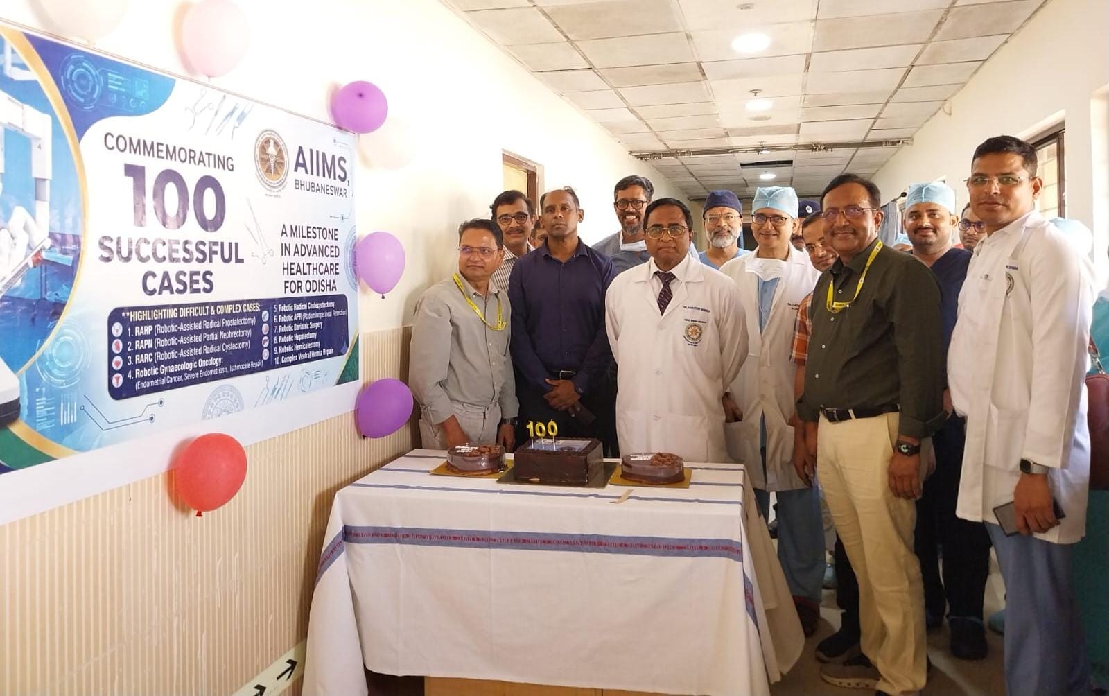 AIIMS Bhubaneswar Achieves Historic Milestone : Completes 100 Successful Robotic Surgeries
