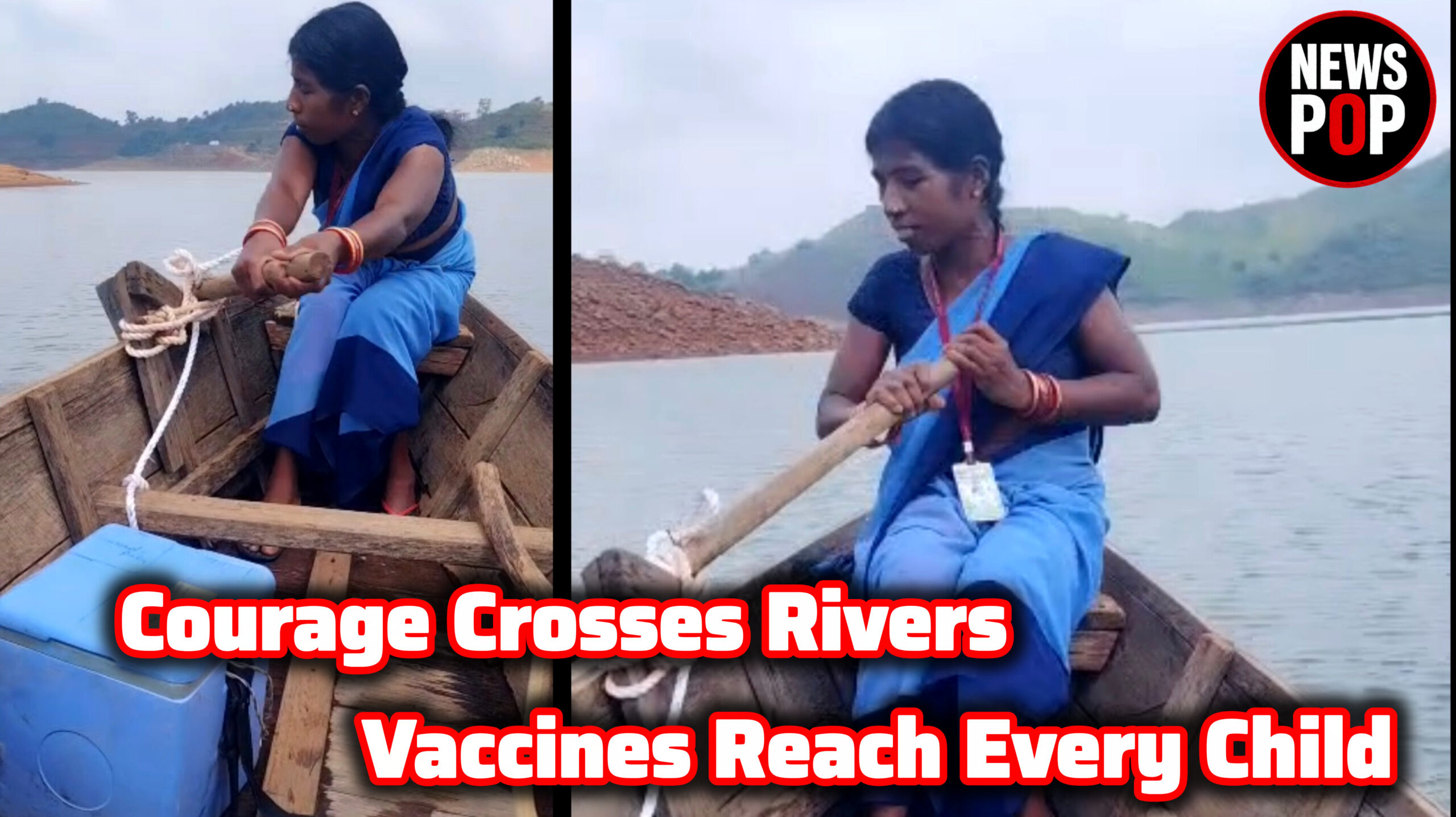 Braving Floodwaters: Two Women Health Workers Risk Their Lives to Vaccinate Children in Remote Odisha Village