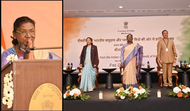 President Murmu Hails Indian Community as the Foundation of India–Romania Partnership