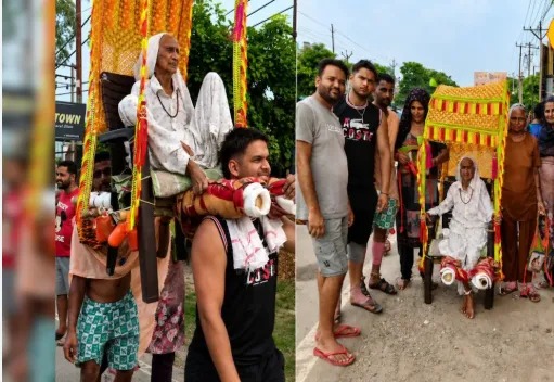 Not Ganga Water, But Their Grandmother: Family’s Unique Kanwar Yatra Wins Hearts