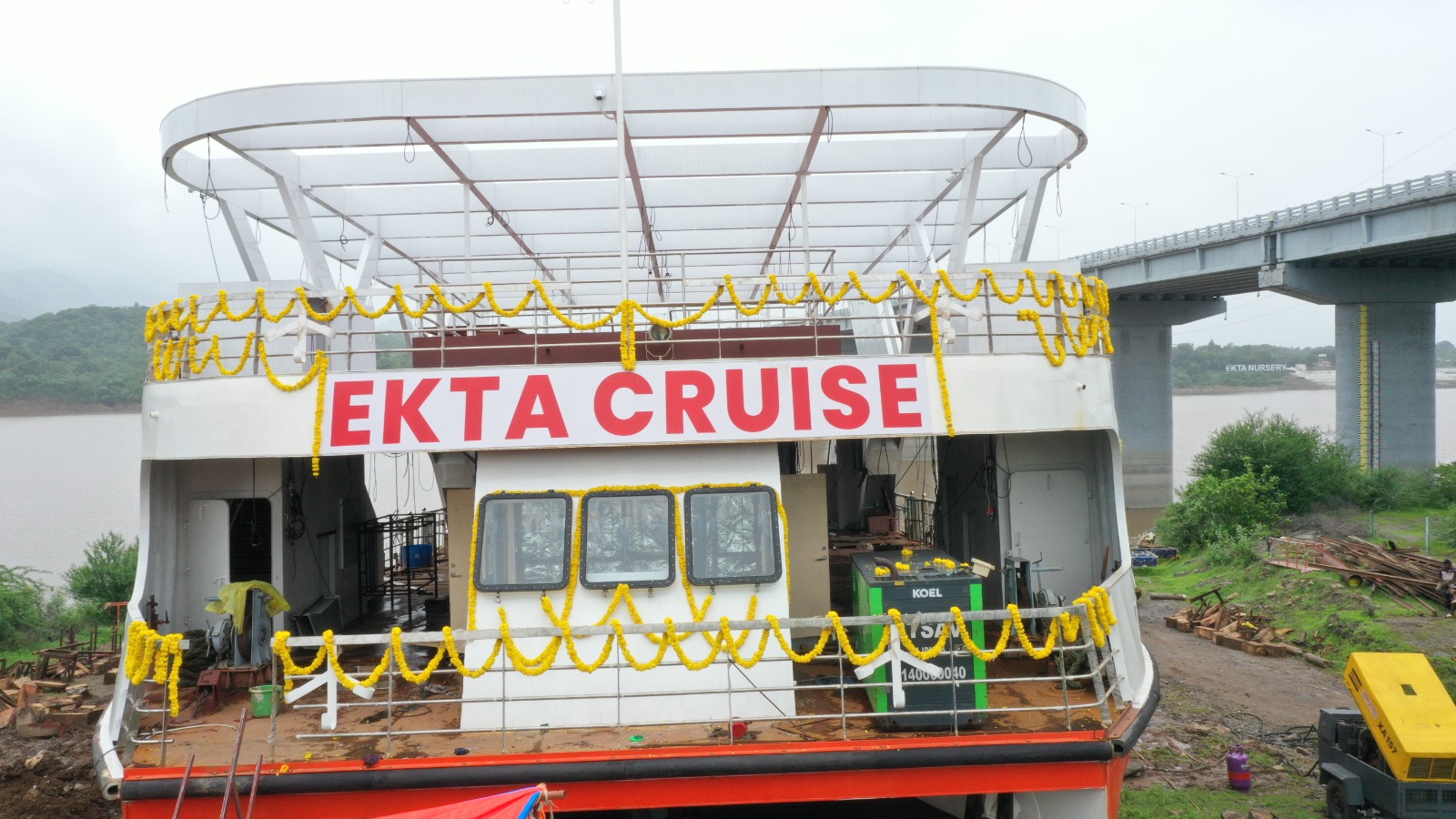 Statue of Unity Unveils 600-Passenger Luxury Cruise, Strengthening River Tourism on the Narmada