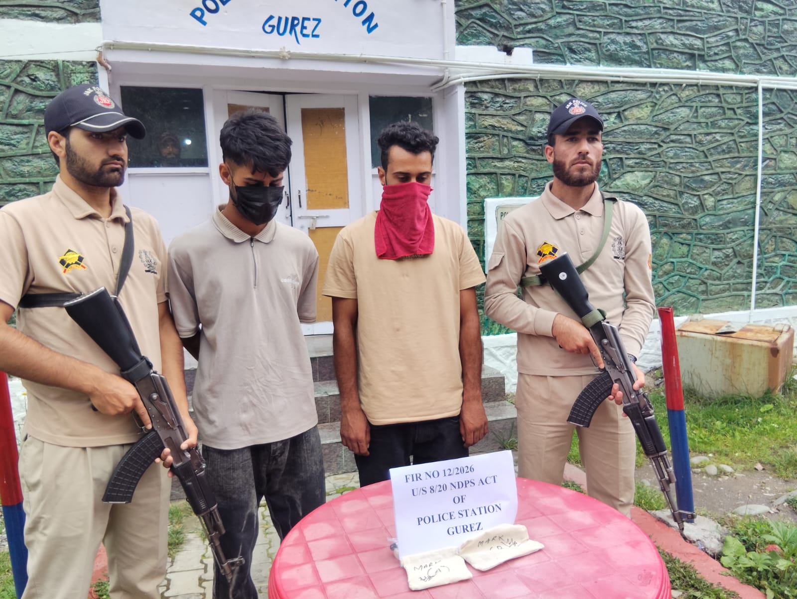 Two Held With Charas-Like Substance During Police Patrol in Bandipora’s Gurez