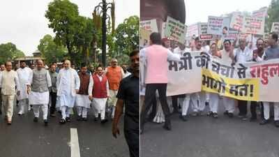 Uproar in Lok Sabha, proceedings adjourned till 2 pm