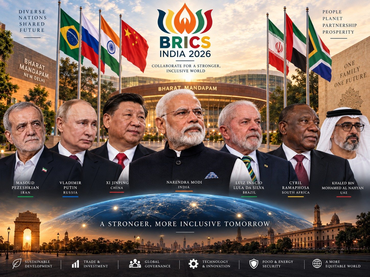 Modi’s Big Message at BRICS : India Calls for End to Wars, Restraint on Tariffs and a Stronger Global South
