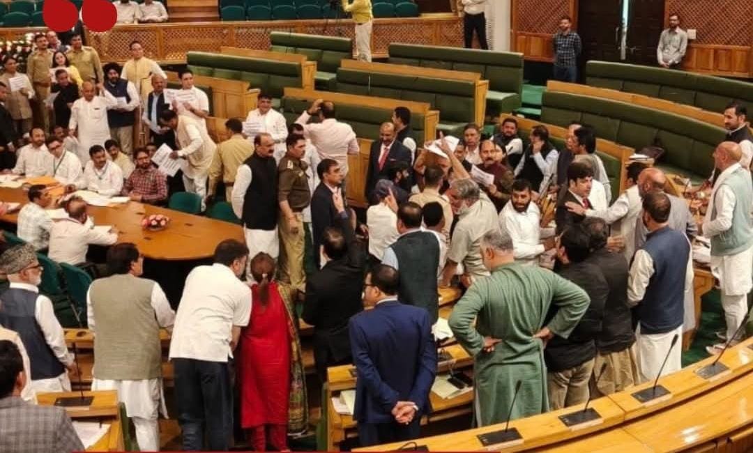 BJP Legislators Protest in J&K Assembly Over NHM, Power Tariff and Daily Wagers