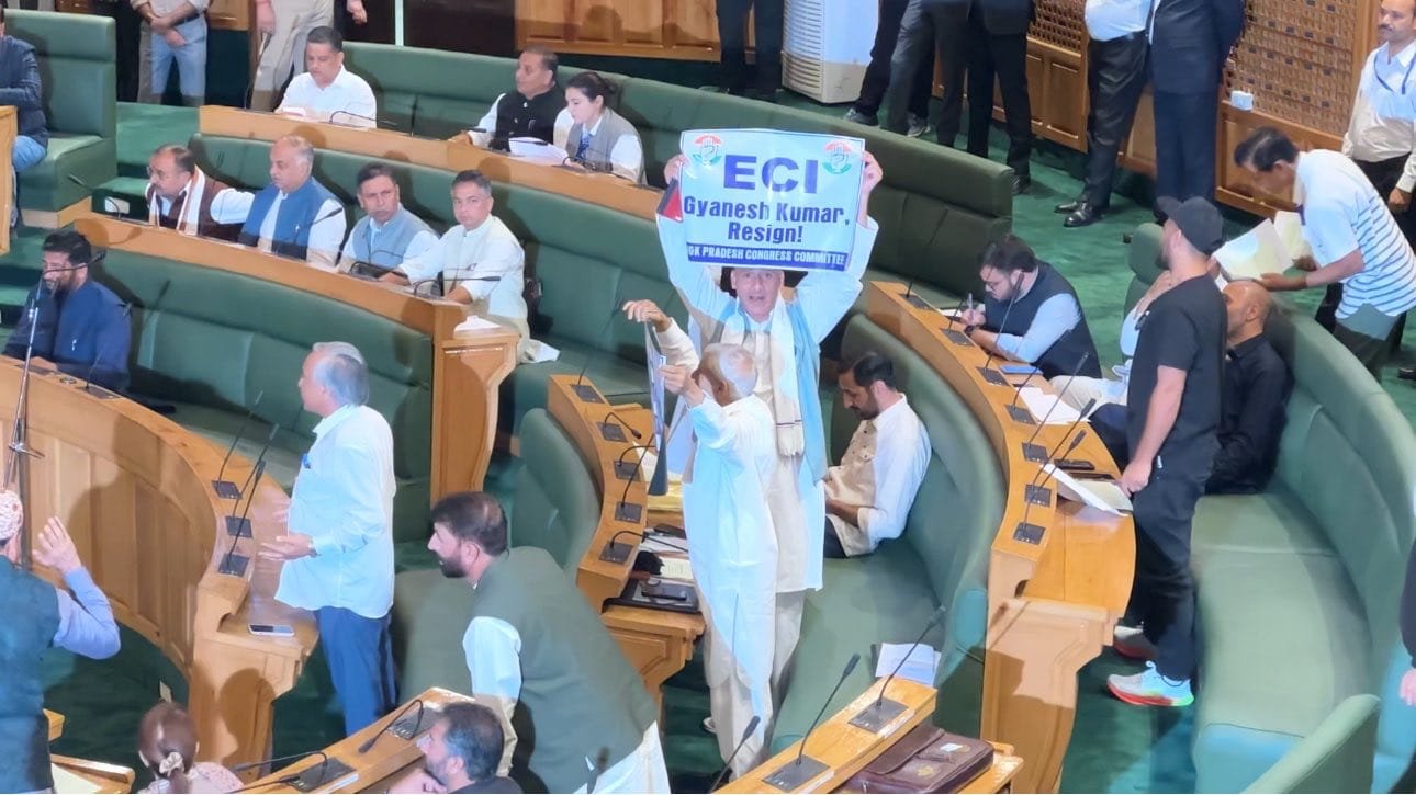 Congress MLAs stage protest in J&K Assembly over CEC Gyanesh Kumar