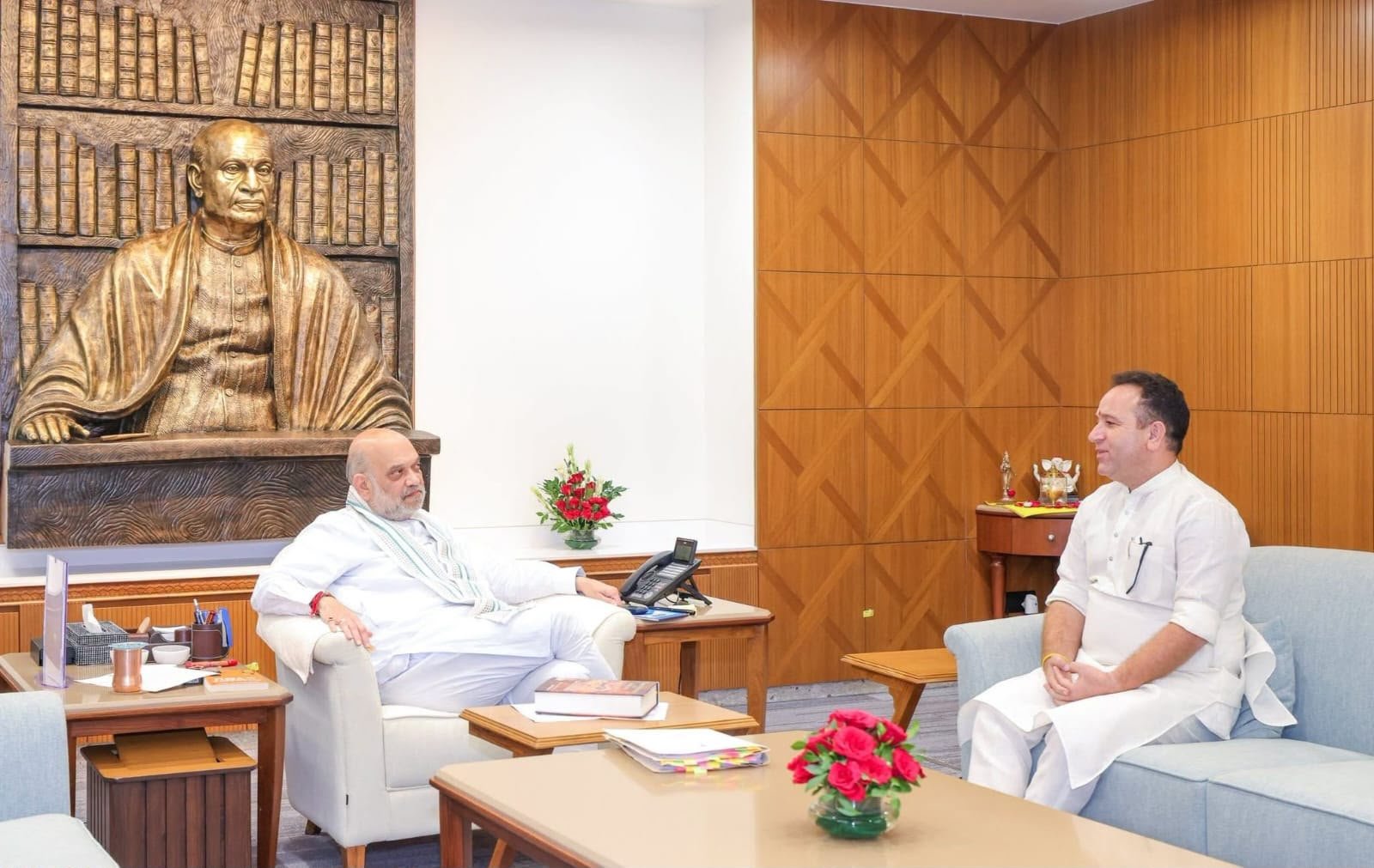 Jammu Kashmir | LoP Sunil Sharma Meets Amit Shah in New Delhi, Discusses Key J&K Issues