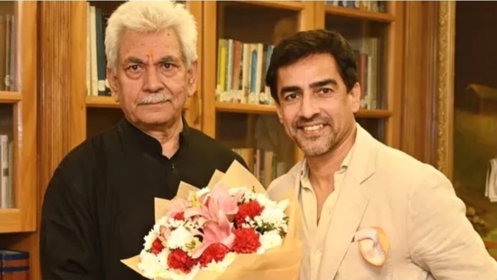 BCCI President Mithun Manhas Meets J&K Lieutenant Governor Manoj Sinha