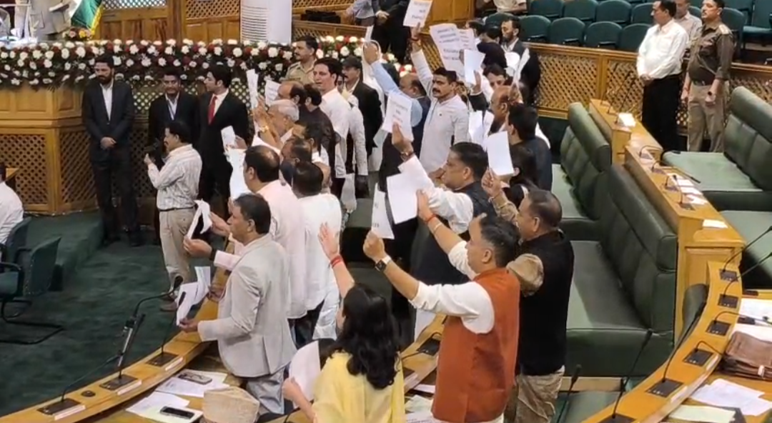 J&K Assembly Adjourned Till Tuesday Amid Opposition Protests Over NHM Jobs, Outsourcing, Power Tariff